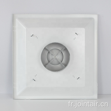 Vent de plafond décoratif en acier avec 2 panneau plat